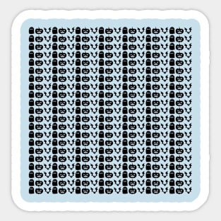 halloween pattern v.2 Sticker